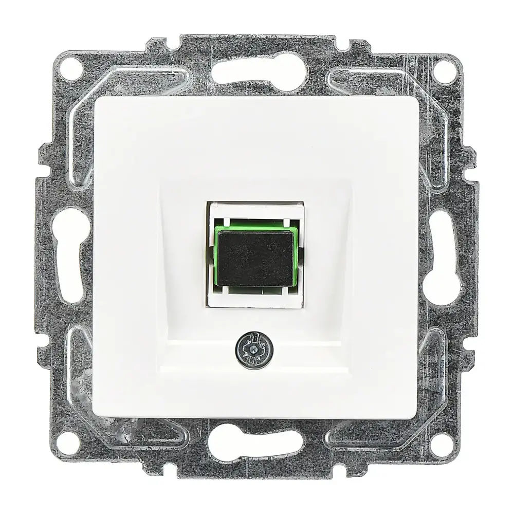 Eqona / Radius / Neoline Fiber Optik Data Prizi, Beyaz (Mekanizma + Tuş/Kapak) - 2