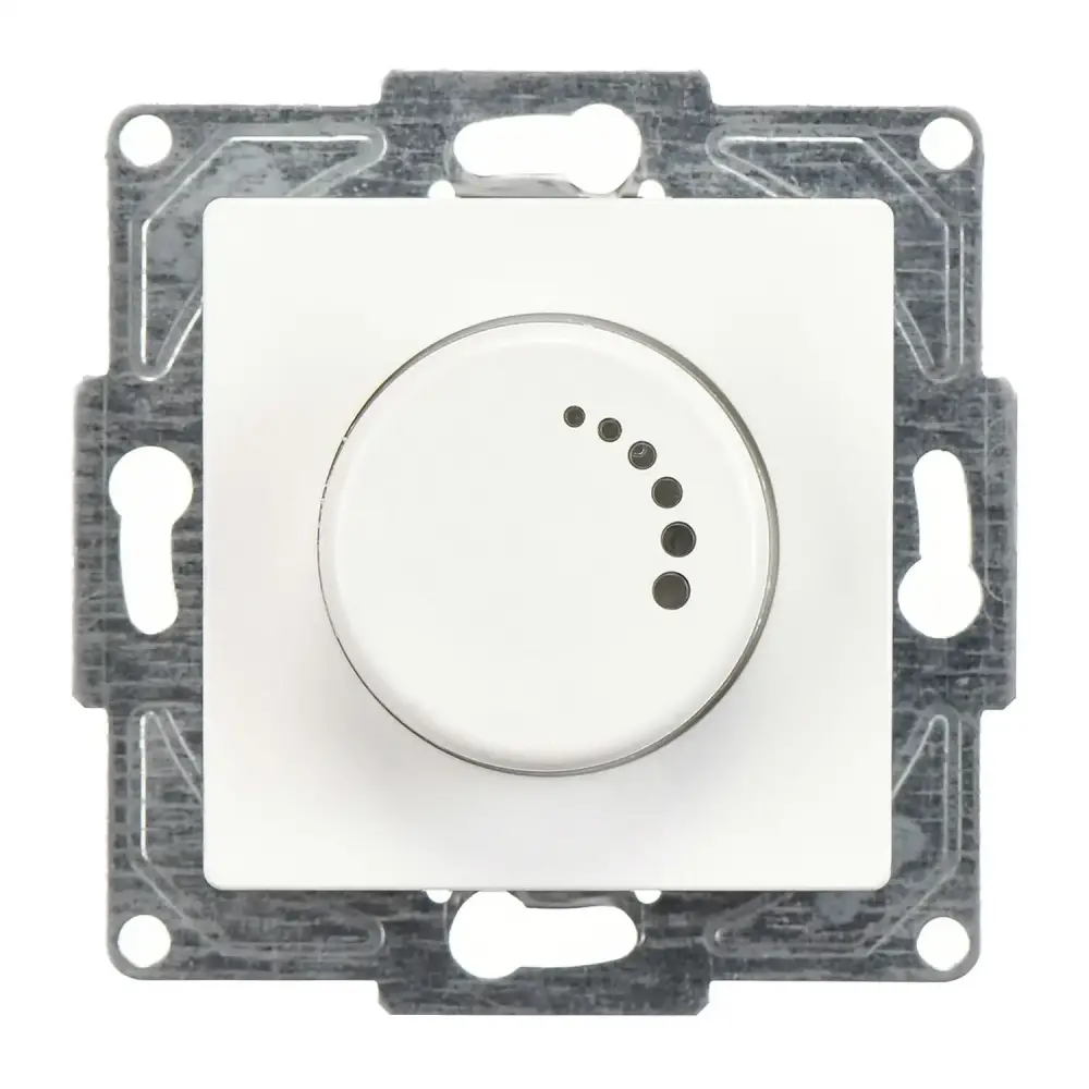 Eqona / Radius / Neoline Işıklı Dimmer 1000VA, Beyaz (Mekanizma + Tuş/Kapak) 