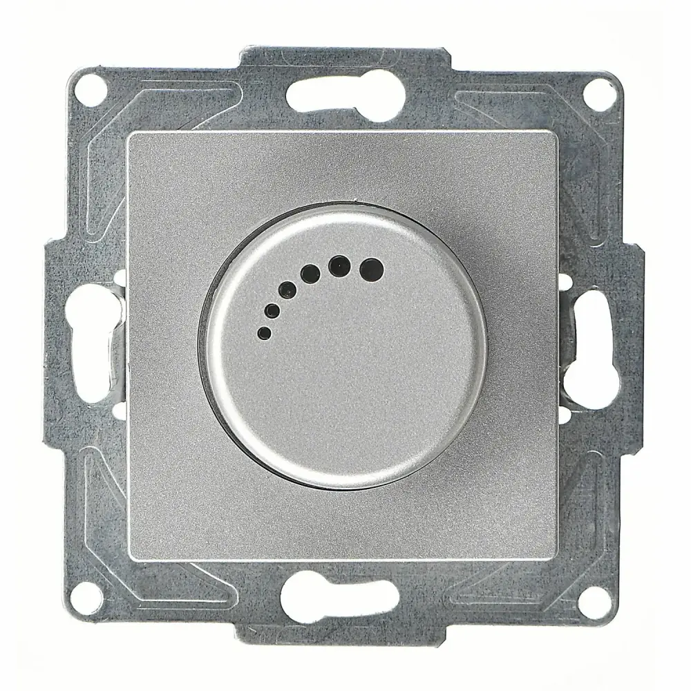 Eqona / Radius / Neoline Işıklı Dimmer 1000VA, Gümüş (Mekanizma + Tuş/Kapak) 