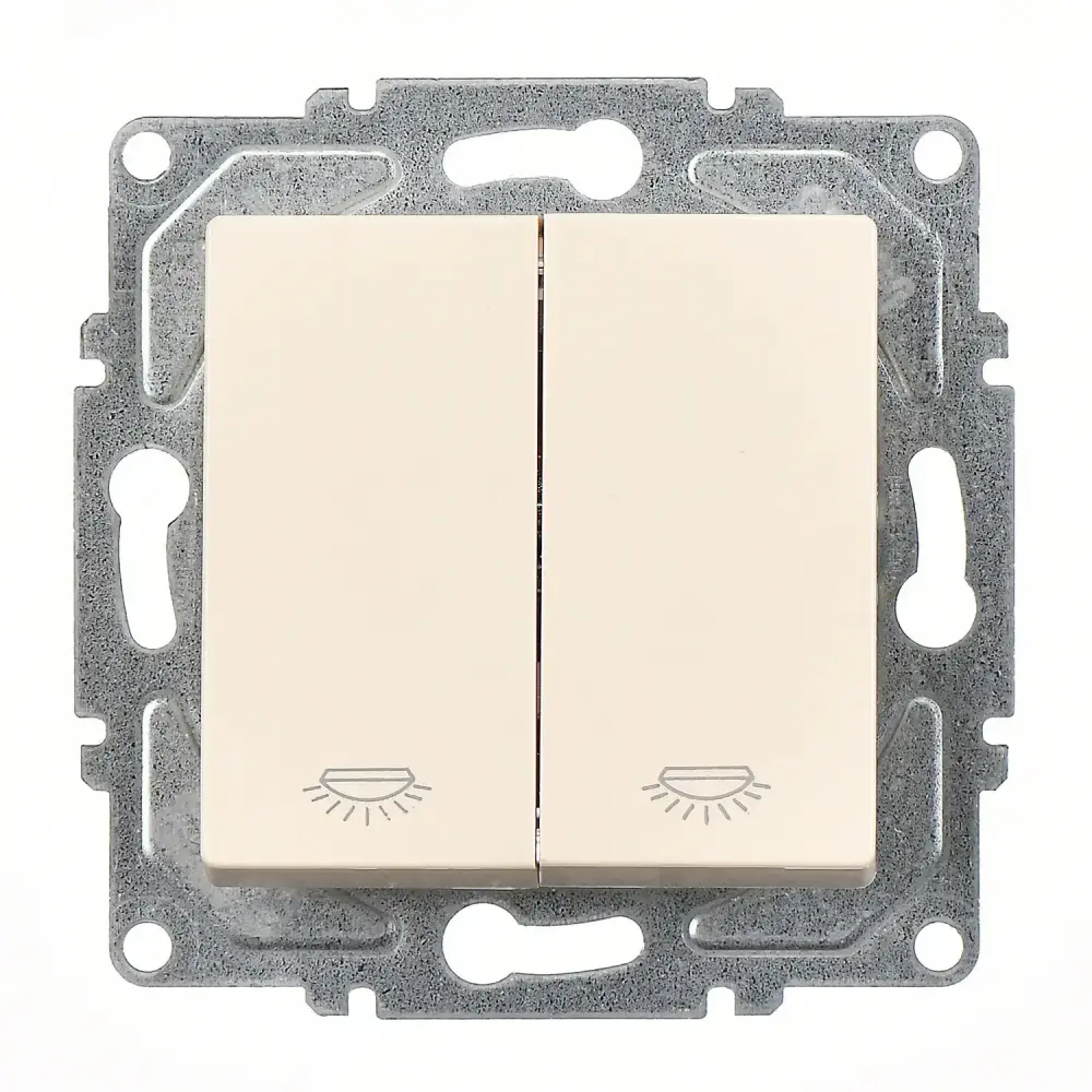 Eqona / Radius / Neoline Komütatör Liht, Krem (Mekanizma + Tuş/Kapak) - 1