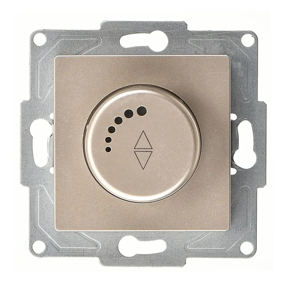 Eqona / Radius / Neoline Vavien Dimmer 600VA, Metalik Bej (Mekanizma + Tuş/Kapak) 